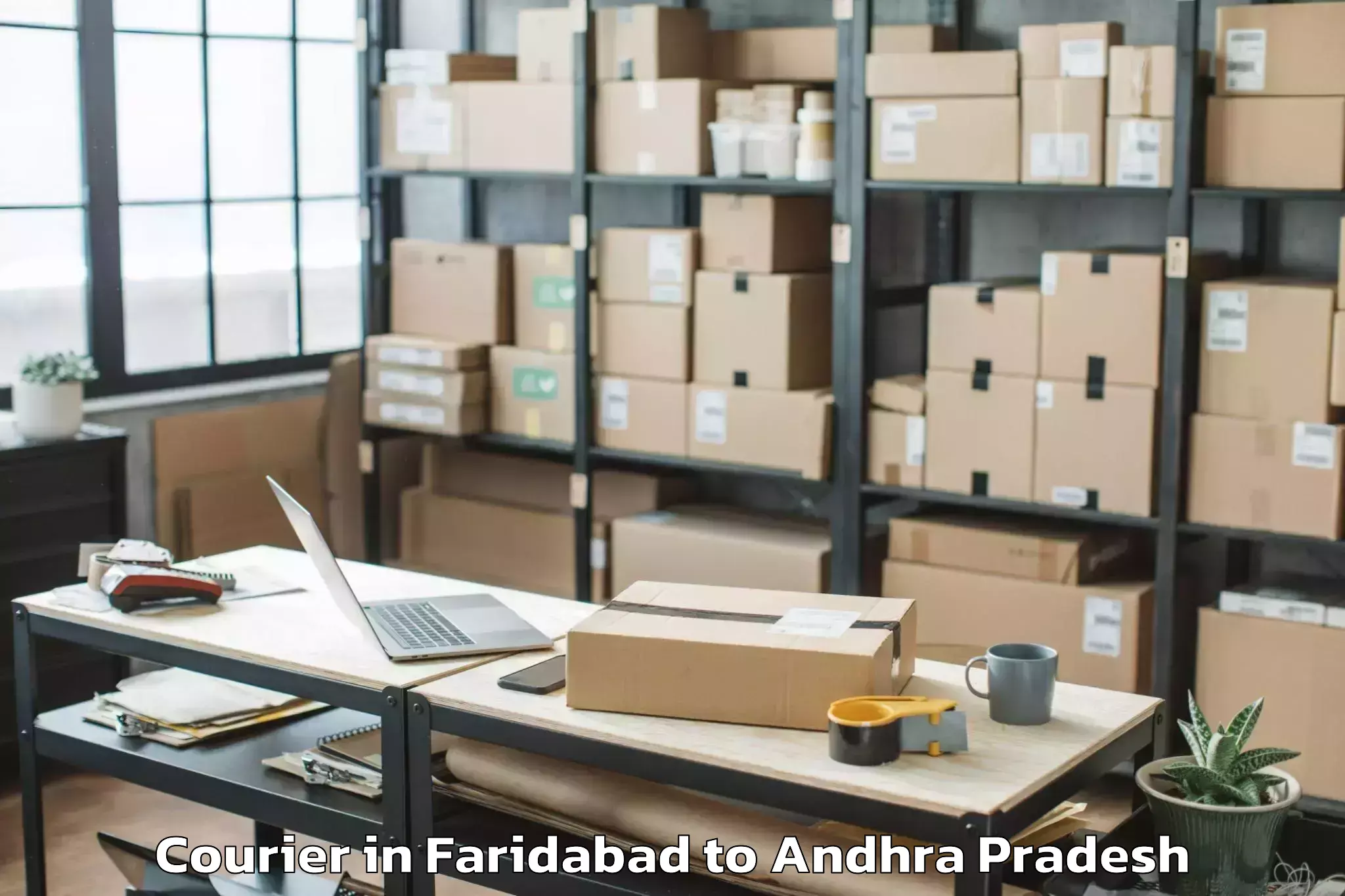 Quality Faridabad to Bondapalle Courier